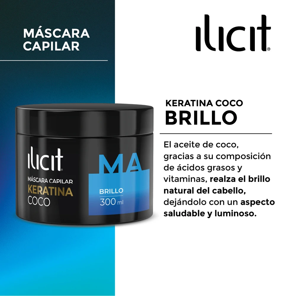 El aceite de coco, gracias a su composición de ácidos grasos y vitaminas, realza el brillo natural del cabello, dejándolo con un aspecto saludable y luminoso.