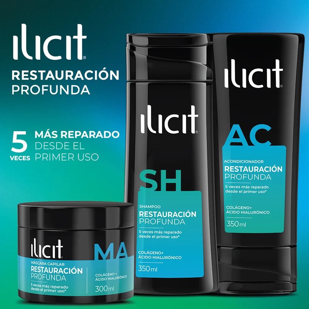 Ilicit Restauración Profunda. 5 veces más reparado desde el primer uso.