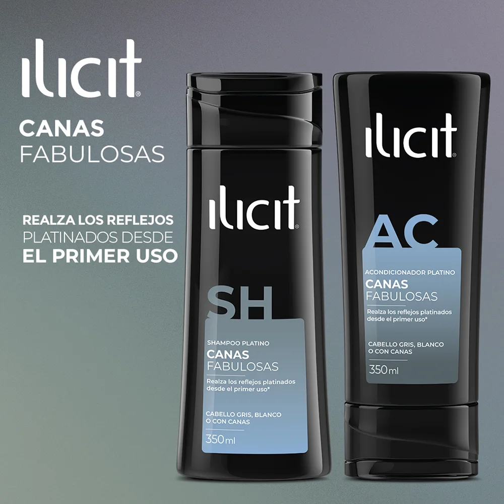 Ilicit Canas Fabulosas. Realza los reflejos platinados desde el primer uso